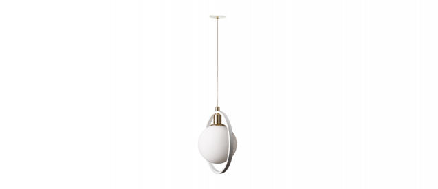 Elegant White Ceiling Lamp